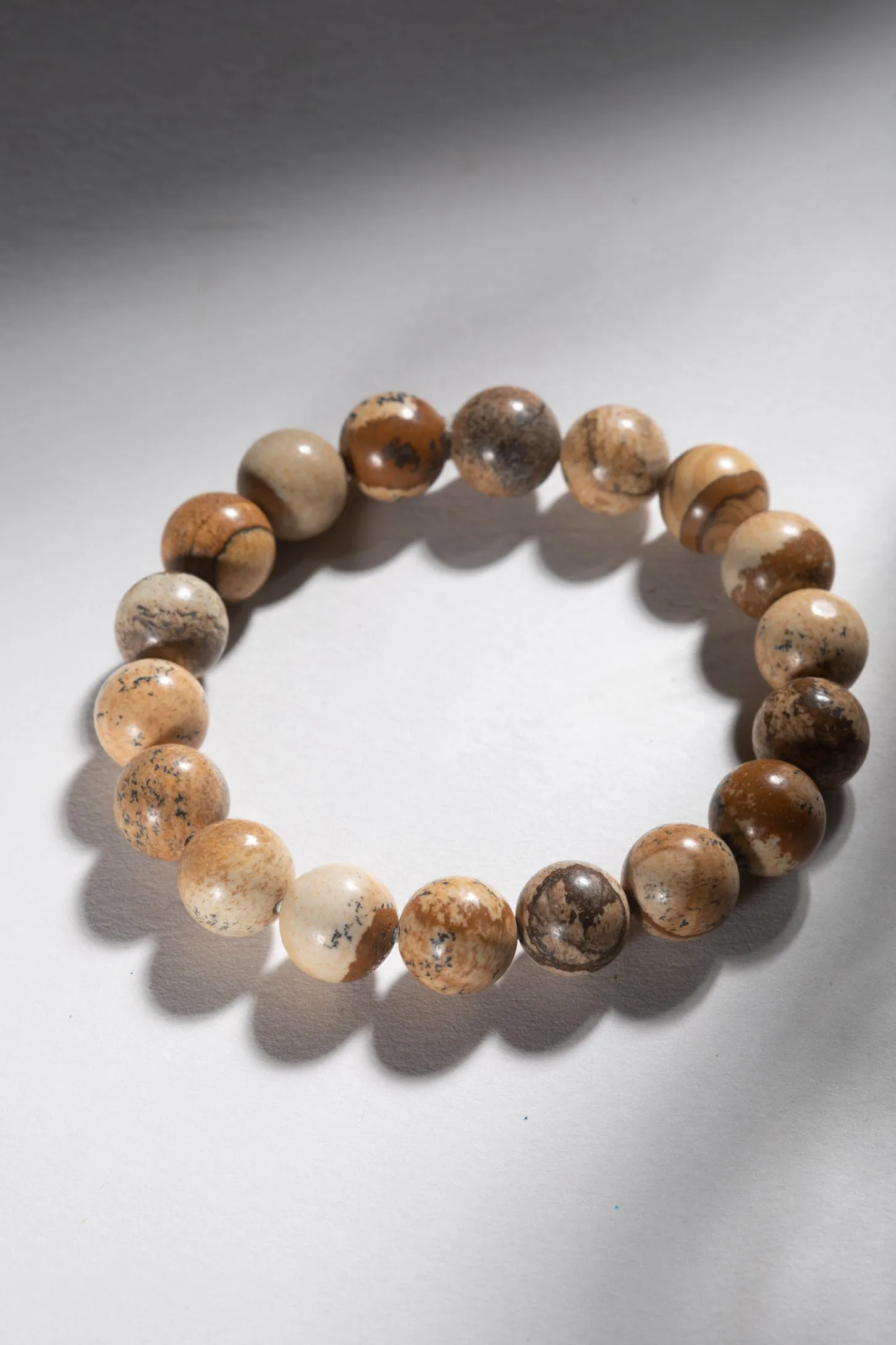 10mm Round Gemstone Bead Bracelet