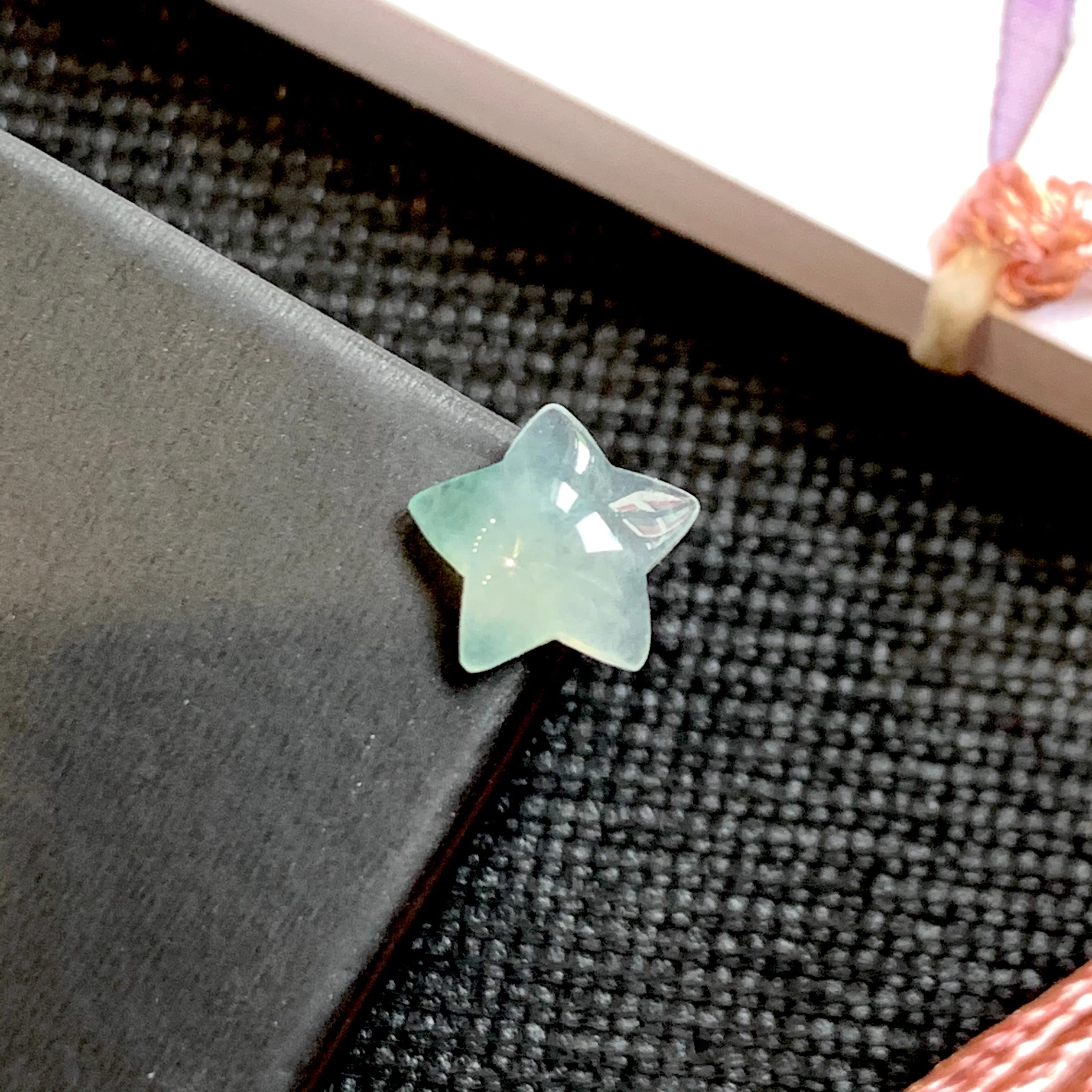 1.10cts Icy A-Grade Natural Floral Jadeite Star No.171253