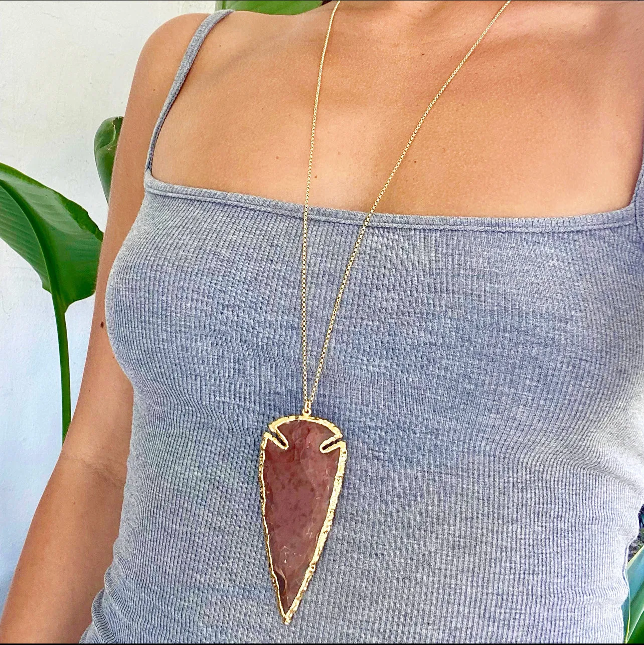 1324 - One of a Kind Arrowhead Necklace