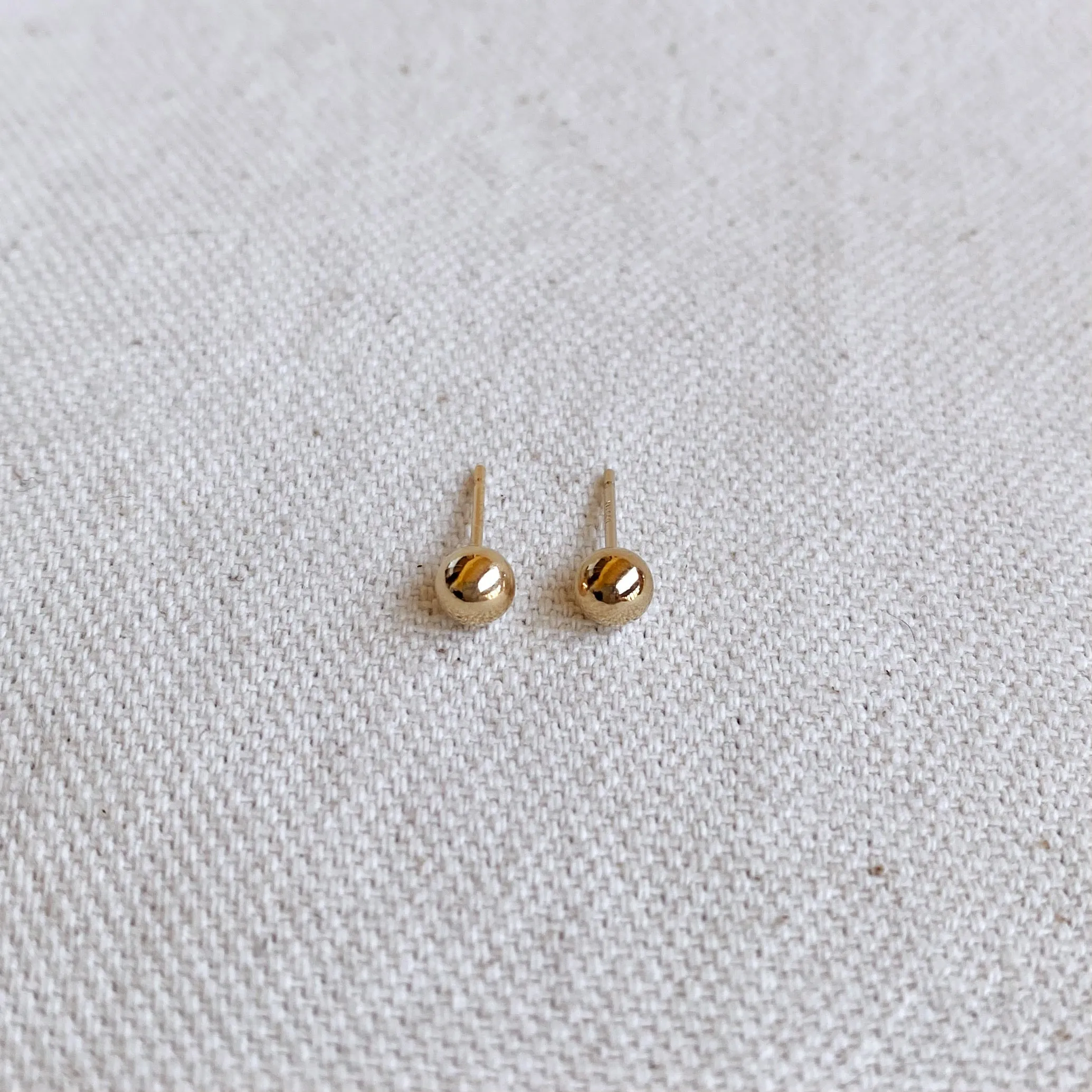 14k Gold Filled 4.0mm Ball Stud Earrings