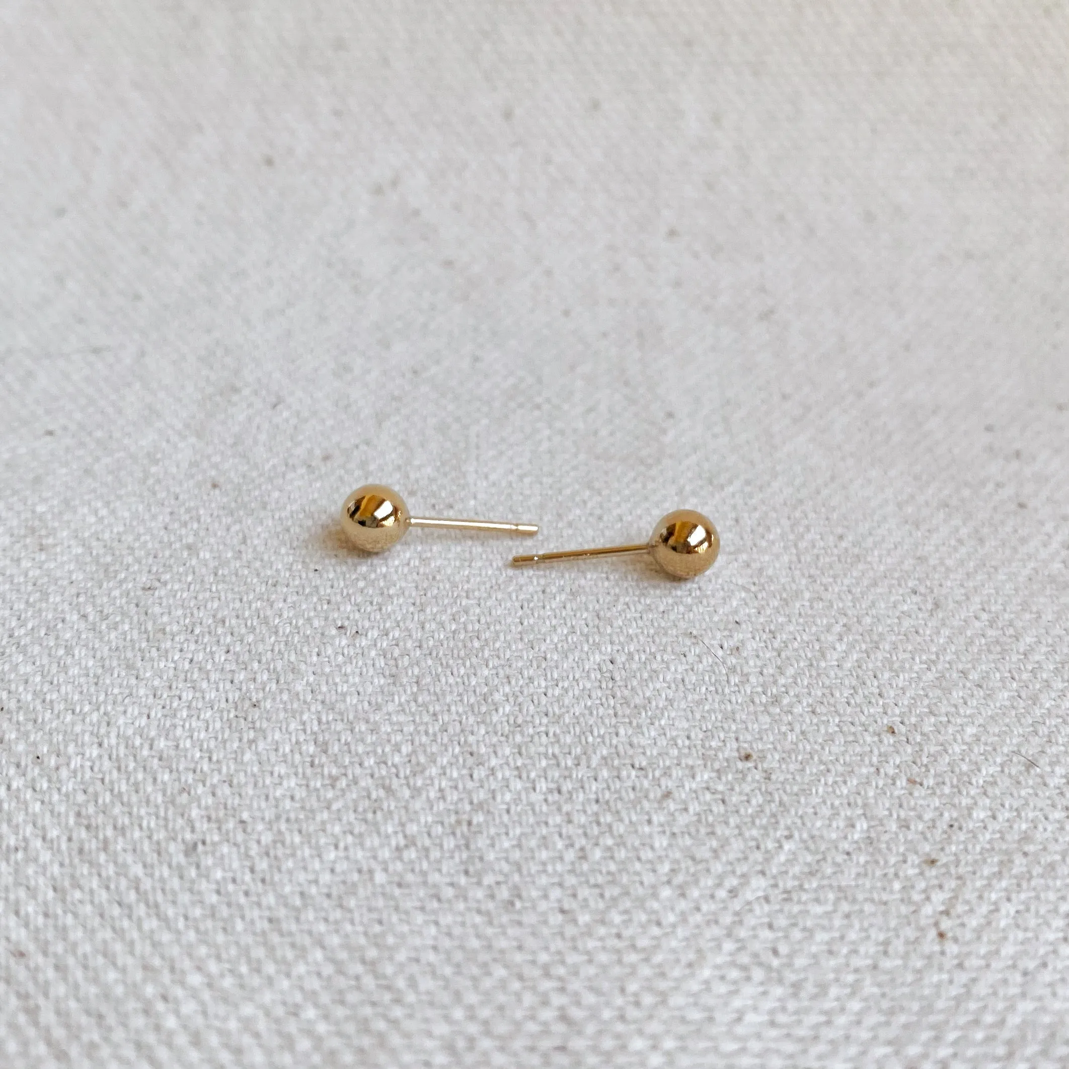 14k Gold Filled 4.0mm Ball Stud Earrings