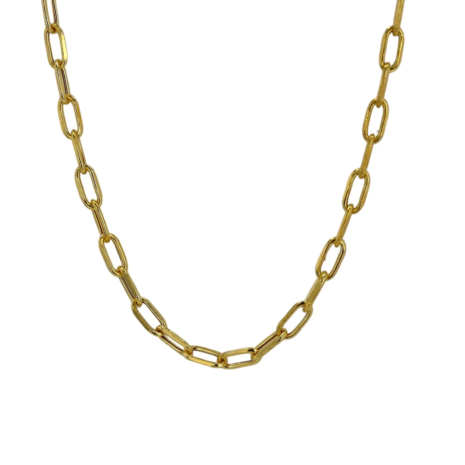 14k Yellow Gold Paper Clip Chain - 225518