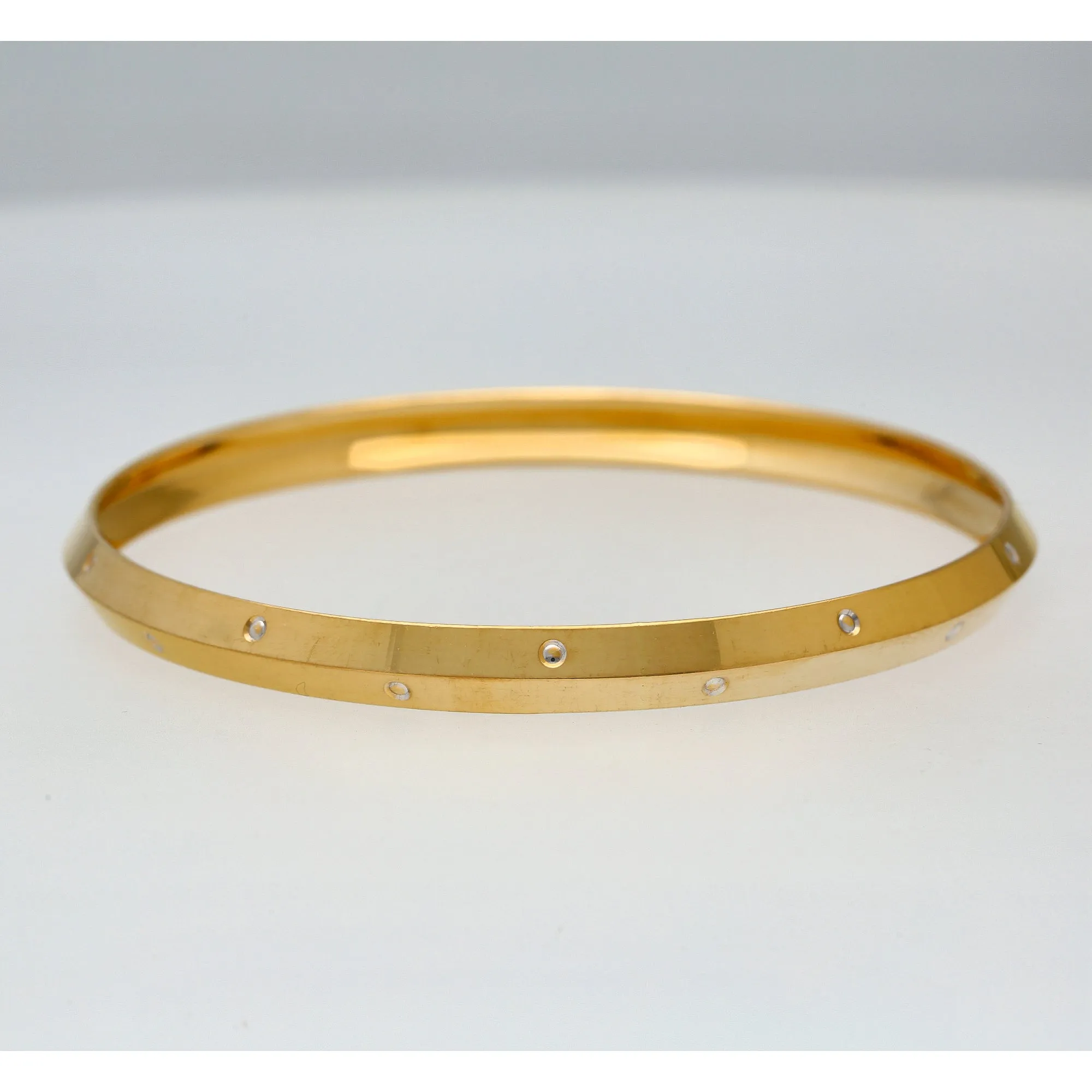 22K Yellow Gold Kada Bangle (24.7gm)