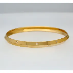 22K Yellow Gold Kada Bangle (24.7gm)