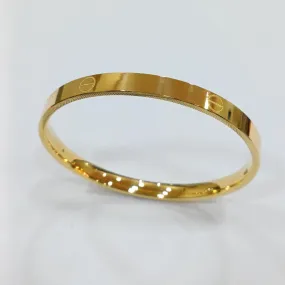 24K / 999 Gold C design no lock bangle