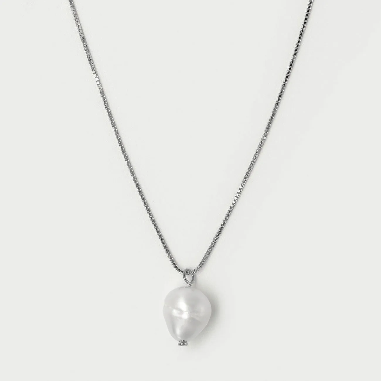 925 LILA PEARL PENDANT NECKLACE SILVER