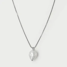 925 LILA PEARL PENDANT NECKLACE SILVER