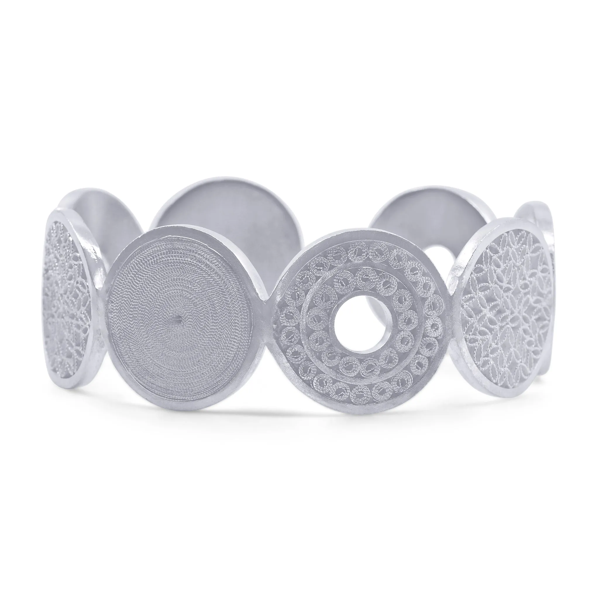 ADALYN SILVER CUFF BRACELET FILIGREE