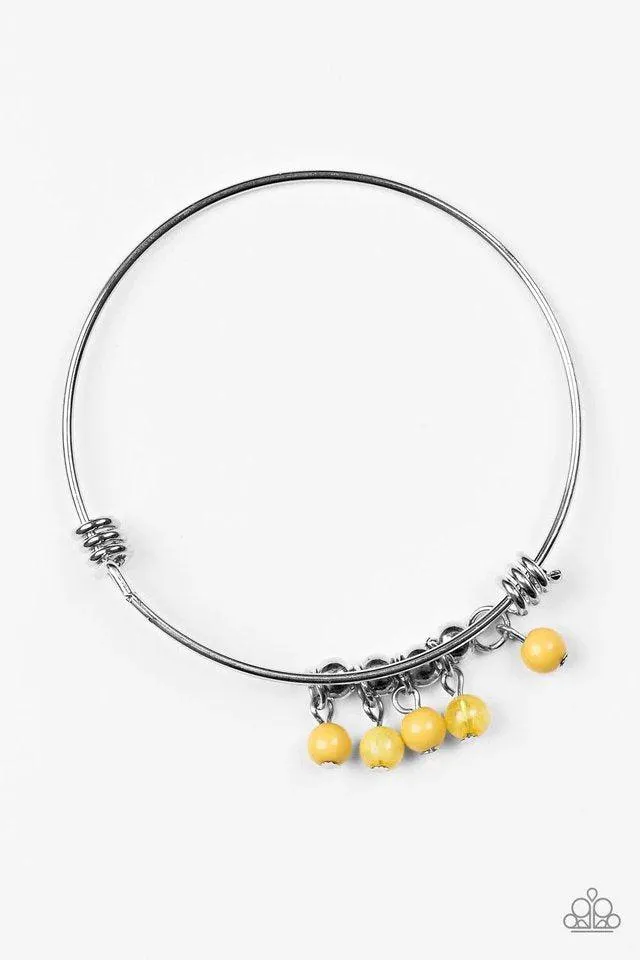 All Roads Lead To ROAM Yellow Bracelet - Paparazzi Accessories