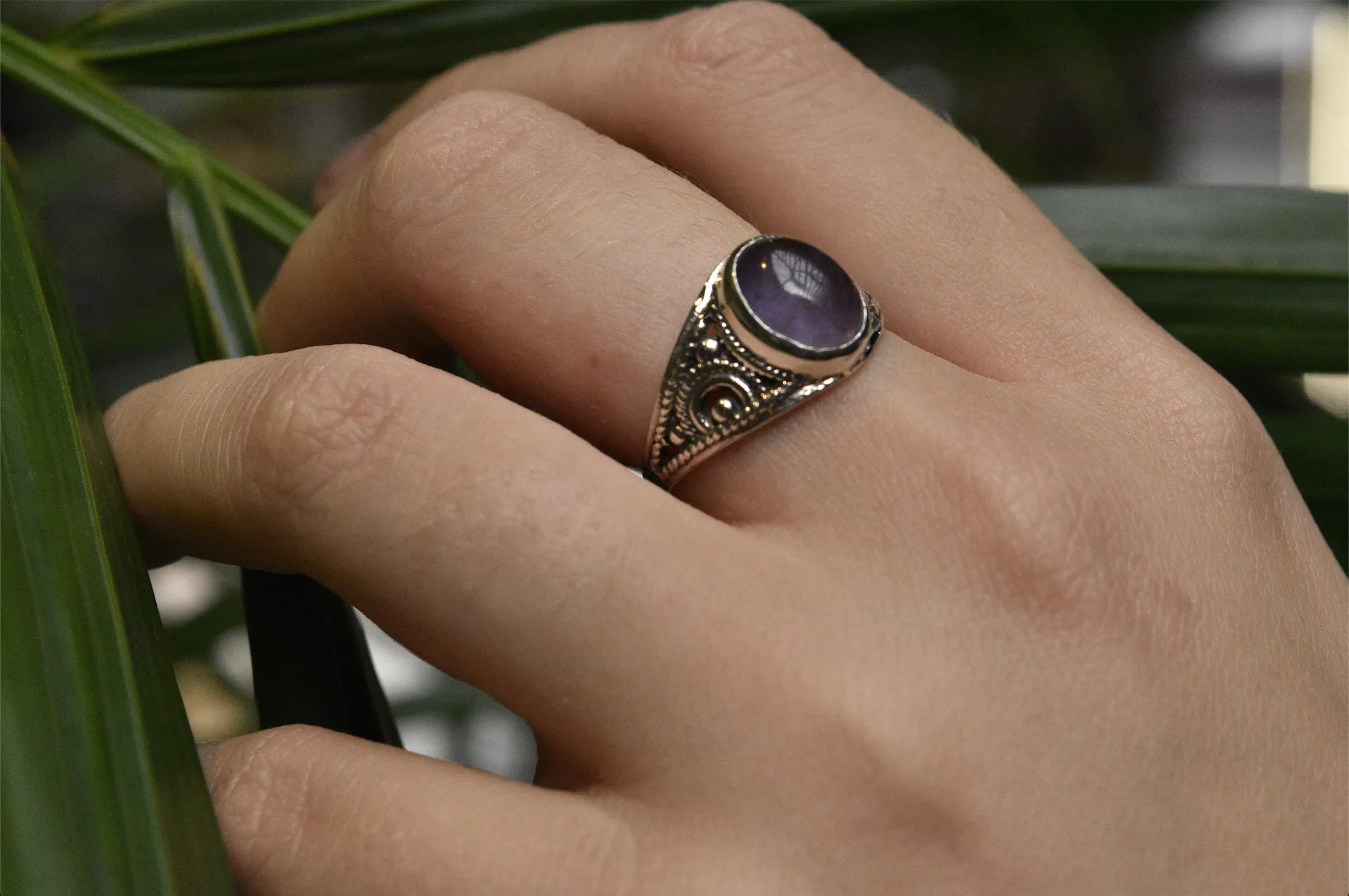 Amethyst Calissia Ring