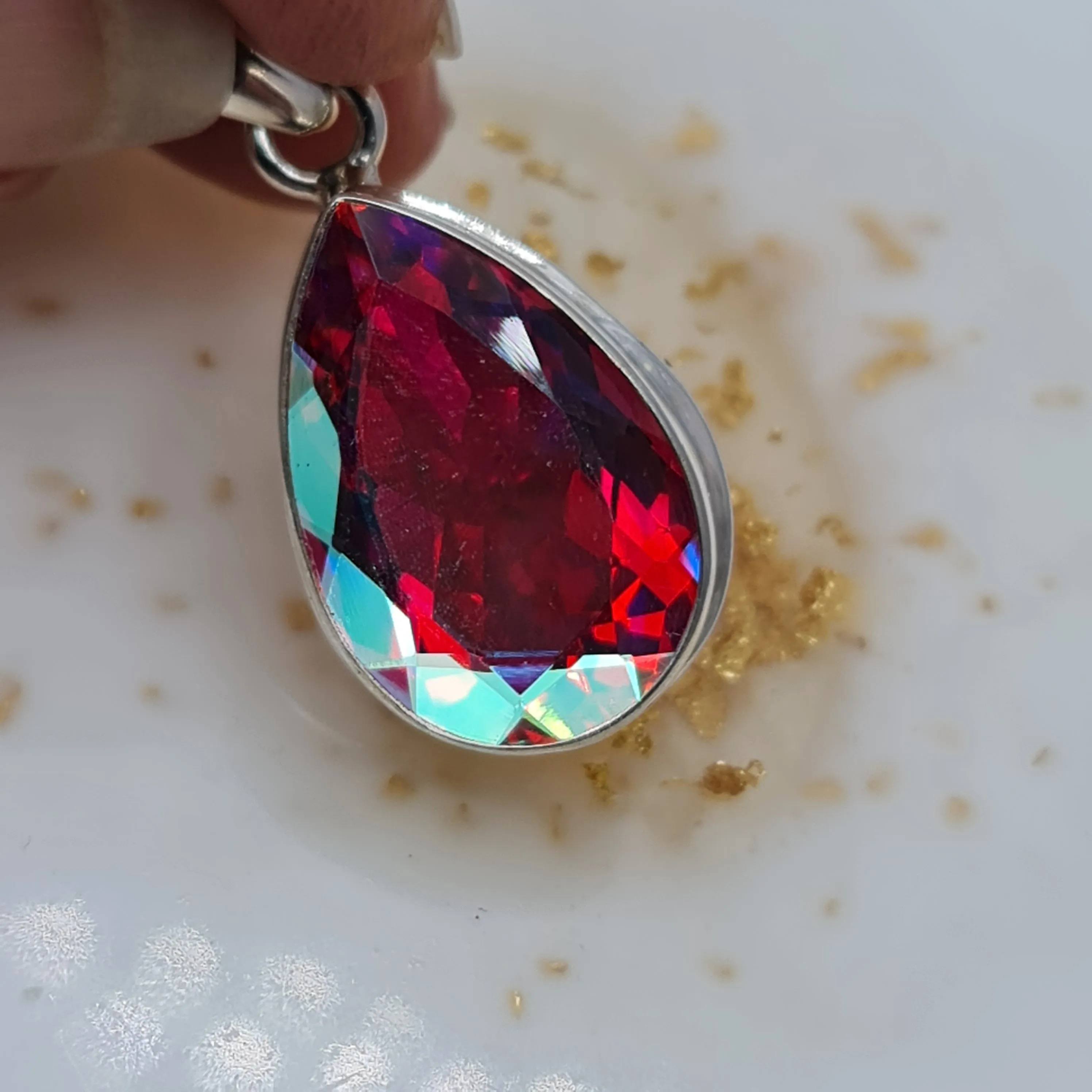 Angel Aura Quartz pendant