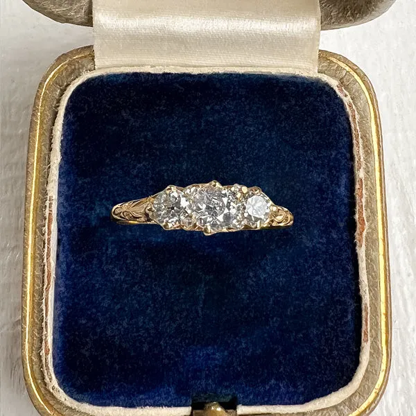 Antique Diamond Three Stone Ring