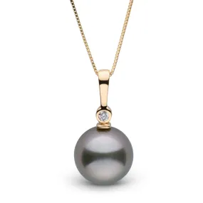 Aspire Collection Tahitian 10.0-11.0 mm Pearl and Diamond Pendant