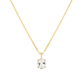 Baldwin Necklace | White Topaz