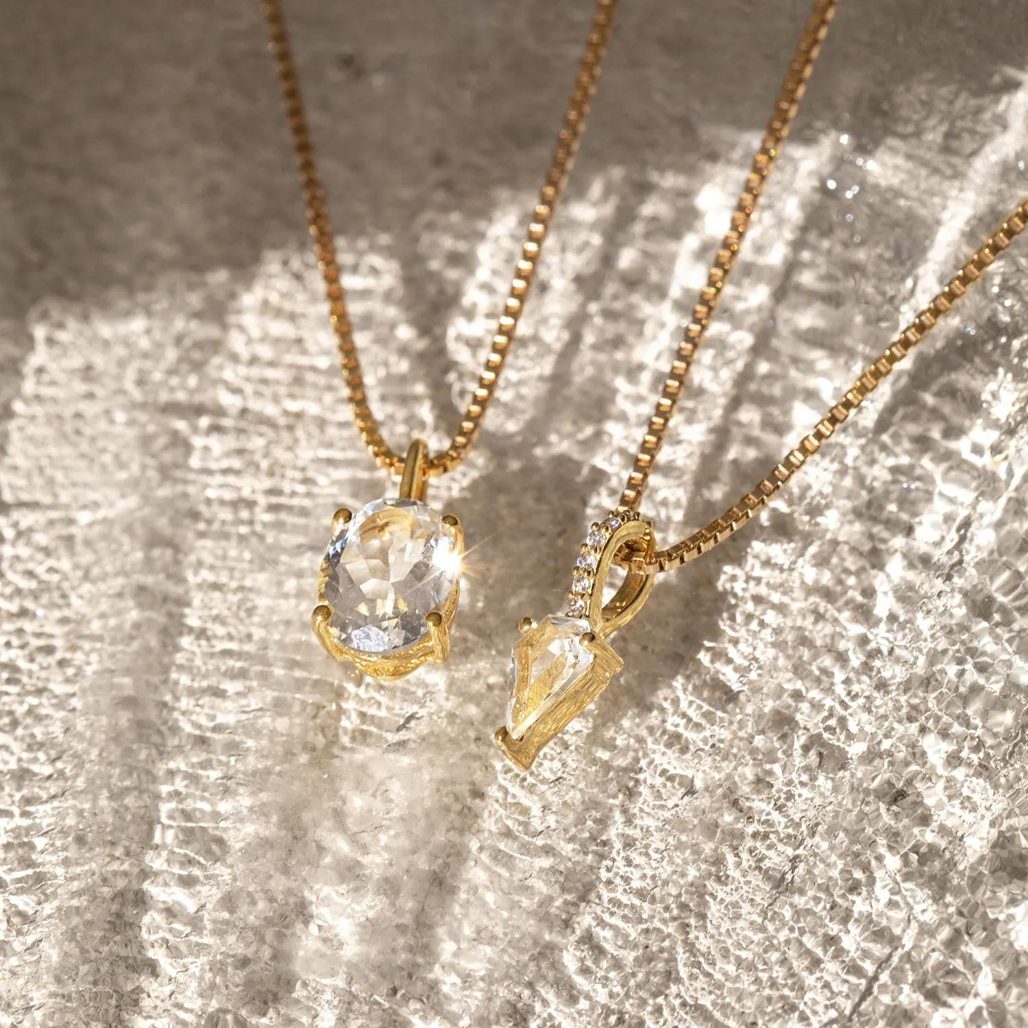 Baldwin Necklace | White Topaz