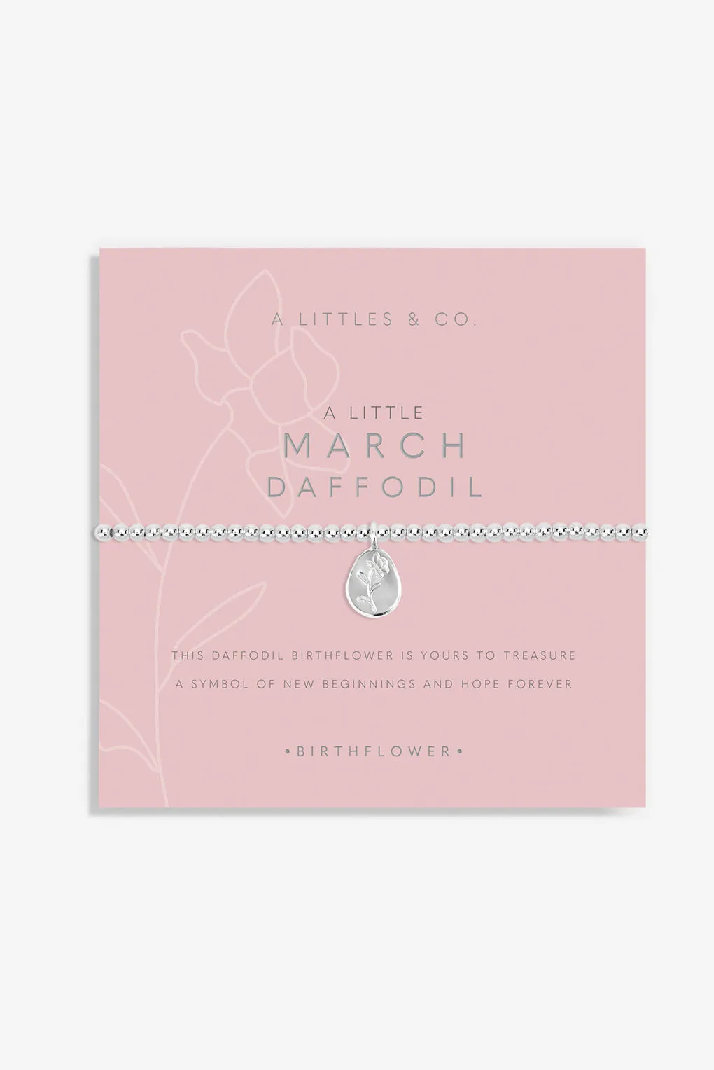 Birth Flower Stretch Bracelet | 12 Months