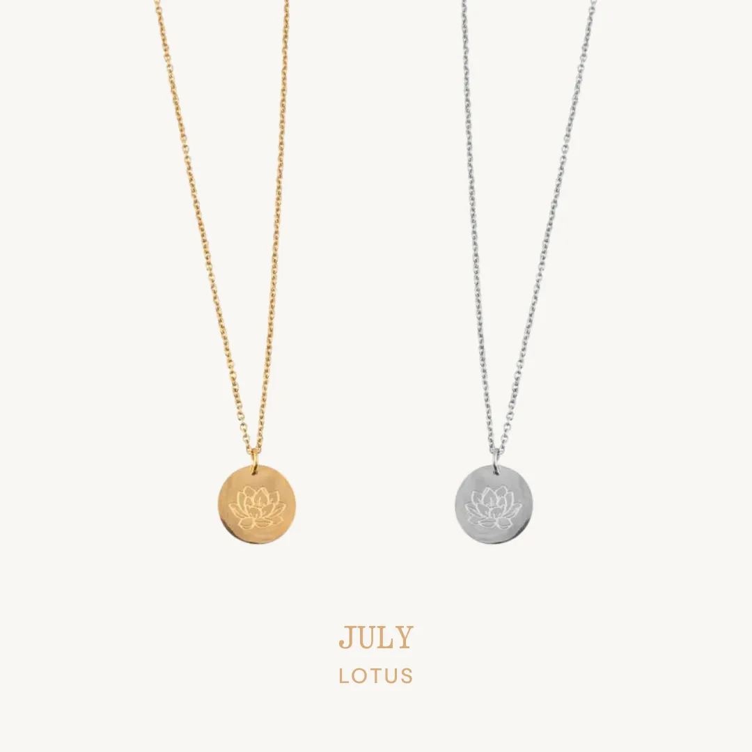 Birth Month Flower Necklace