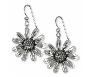 Black Eye Susan Earrings Jewelry Sterling Silver Handmade Flower Earrings BES2-E