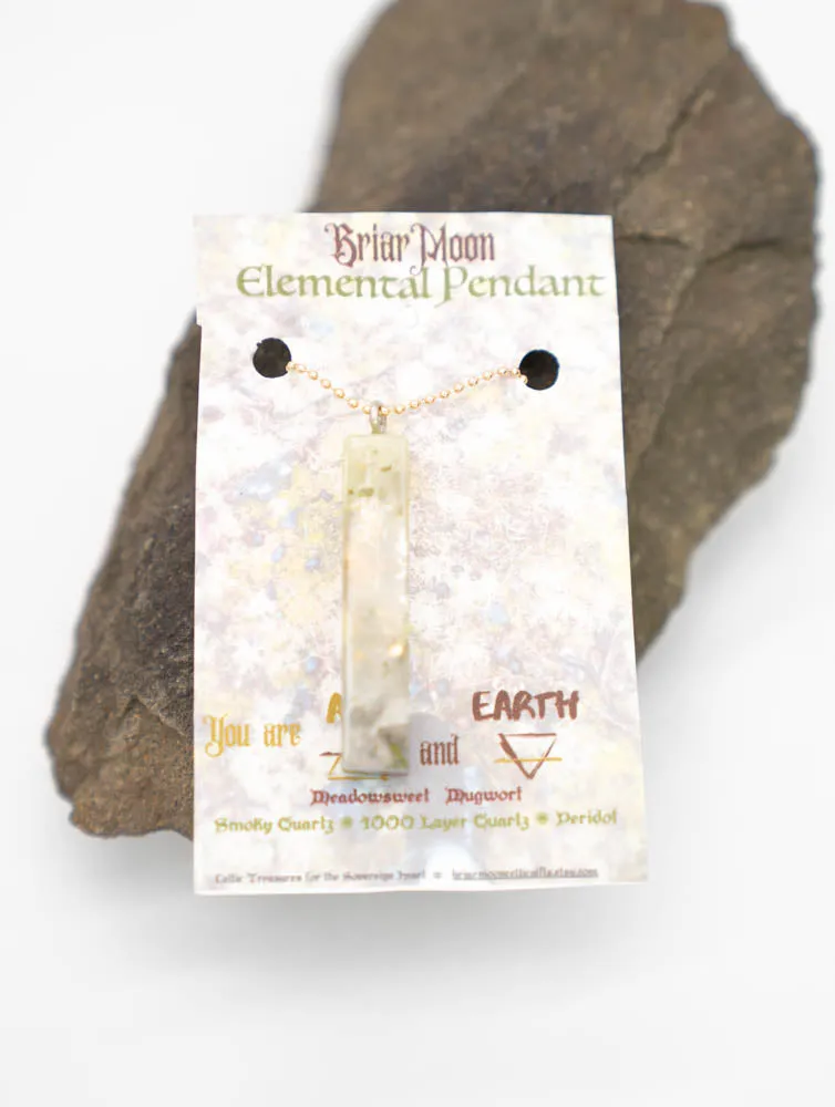 Briar Moon Medium Elemental Pendant Air and Earth