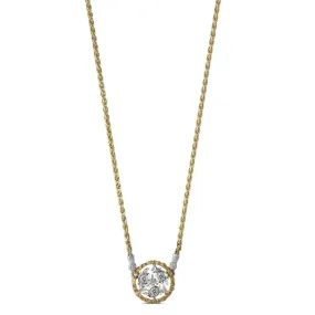 Buccellati - Ramage - Pendant with Diamonds, 18k White and Yellow Gold