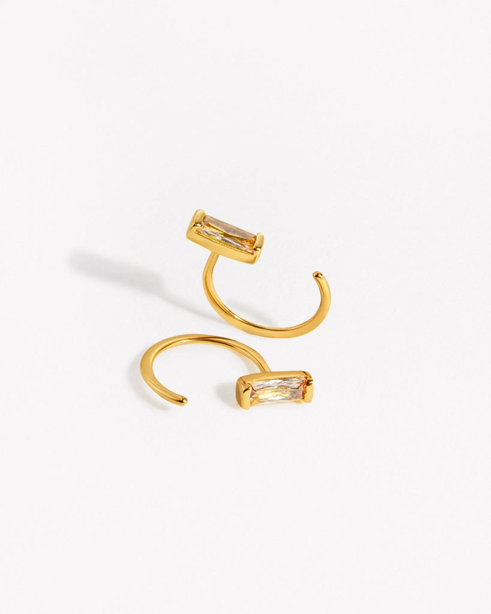 Charlotte Huggie Hoop Earrings