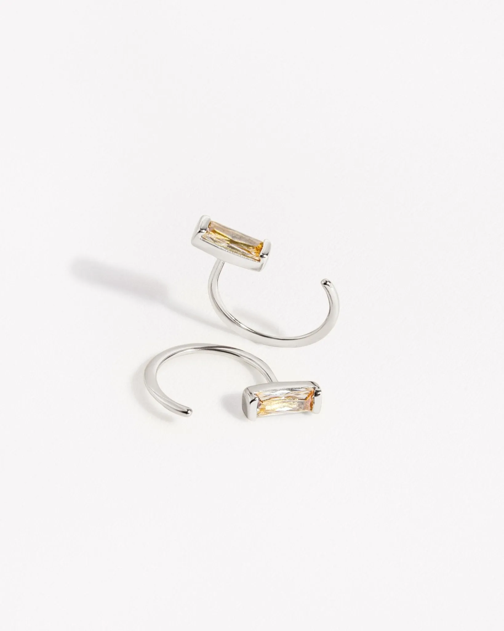 Charlotte Huggie Hoop Earrings