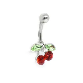 Cherry Belly Ring