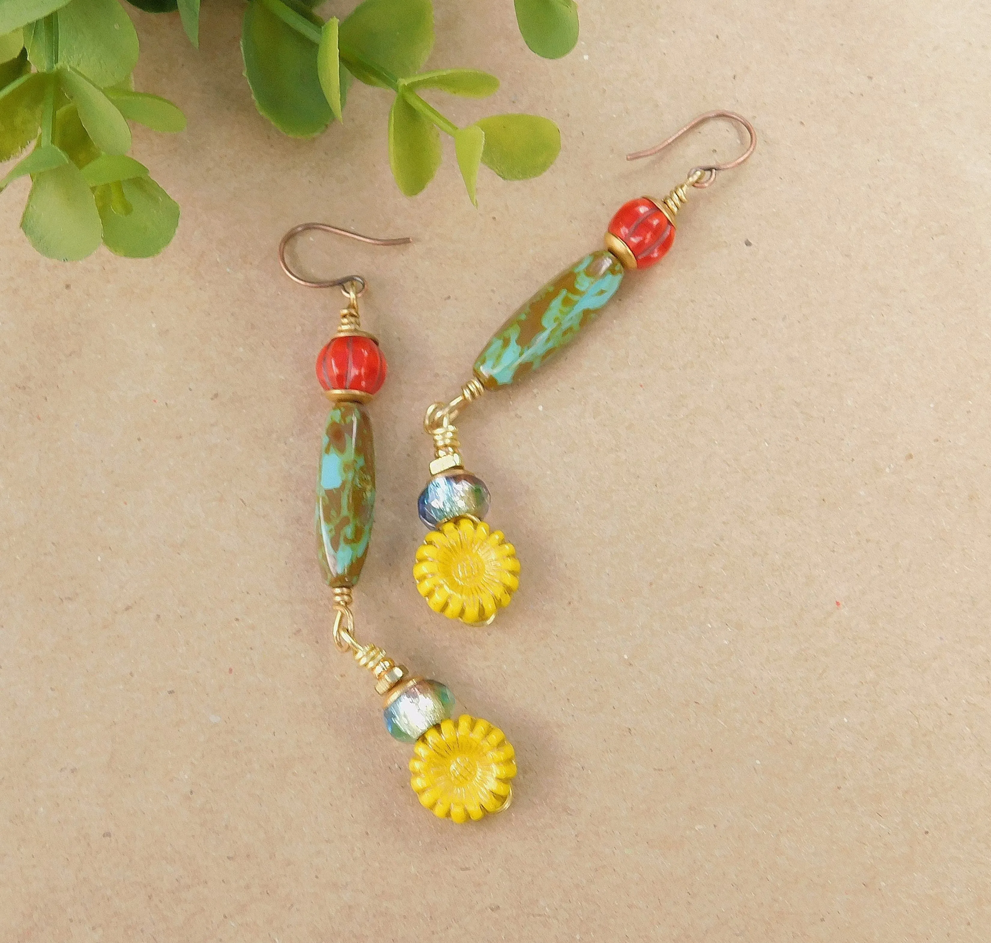 Colorful Dangling Boho Earrings