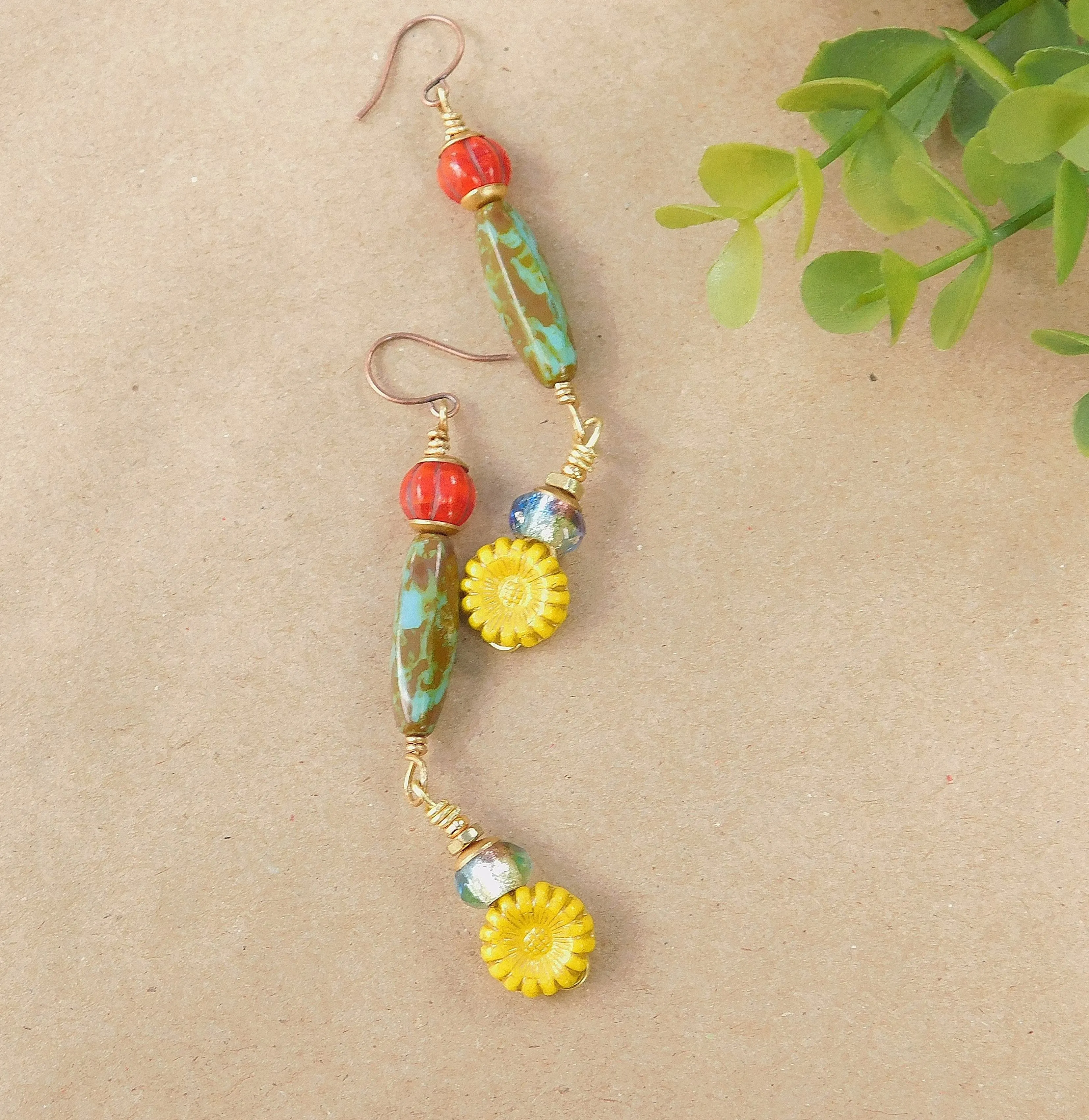 Colorful Dangling Boho Earrings