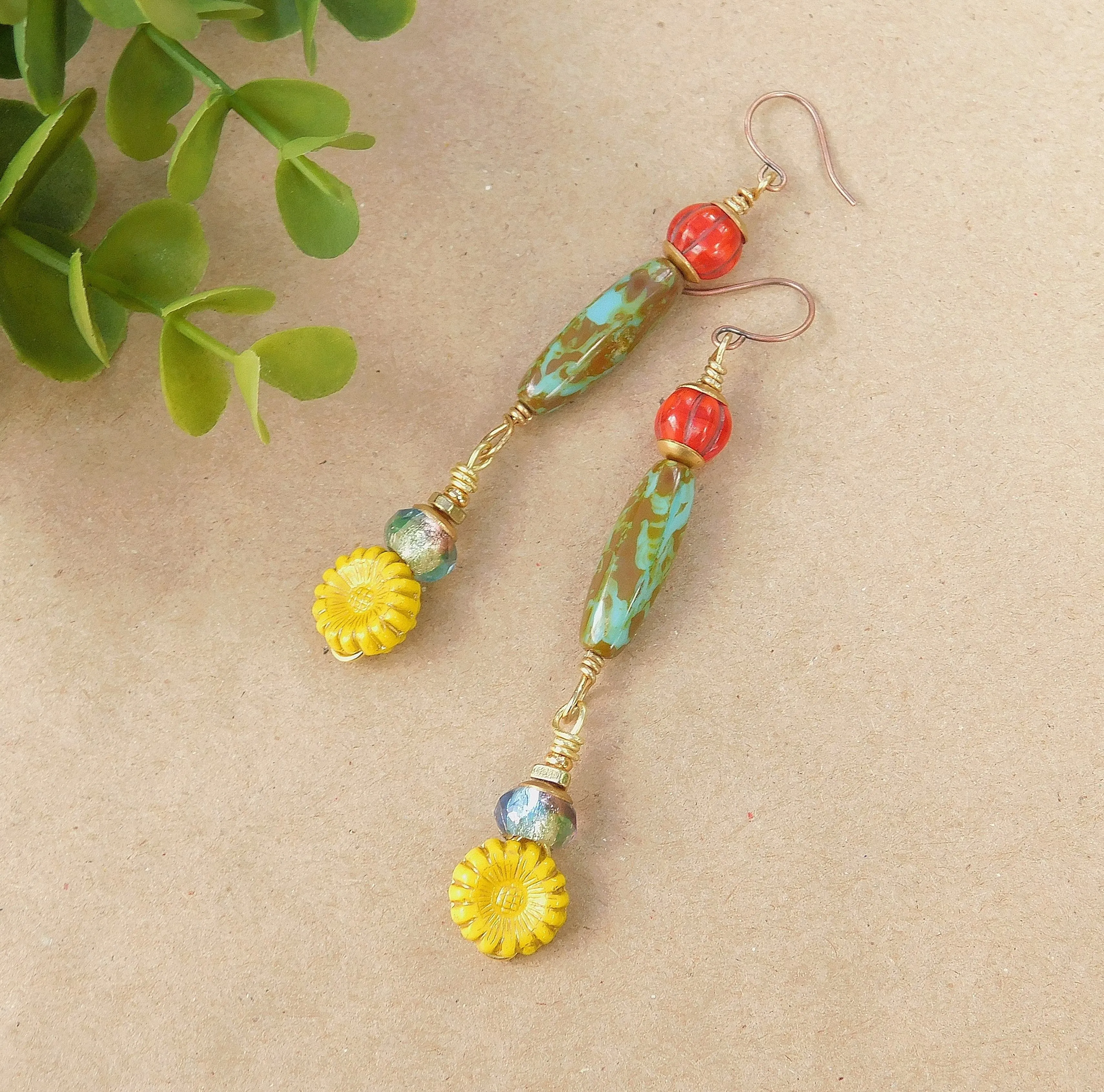 Colorful Dangling Boho Earrings