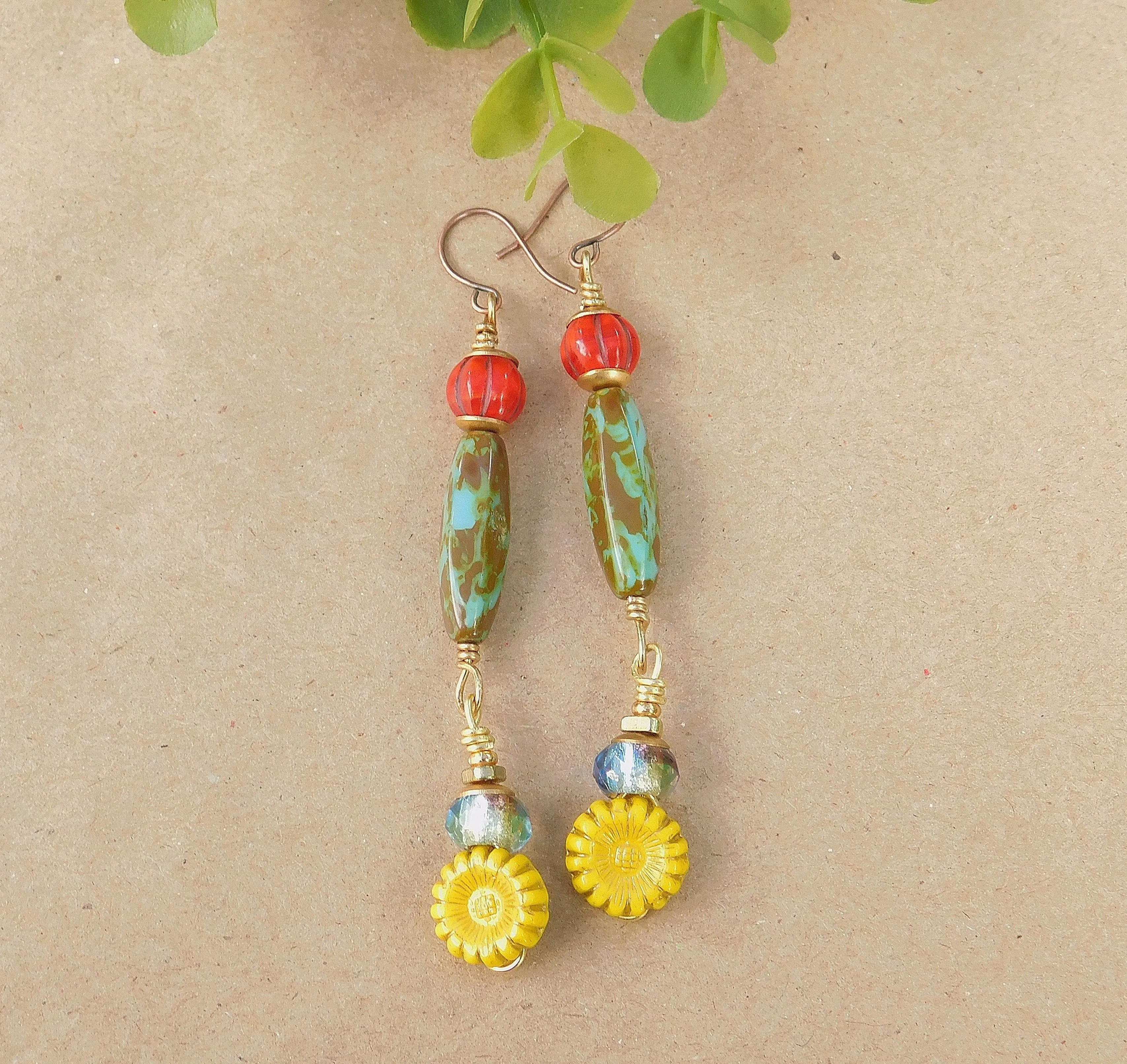 Colorful Dangling Boho Earrings