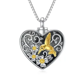 Cremation Jewelry for Ashes Urn Necklace for Ashes for Women 925 Sterling Silver Heart Cremation Jewelry Memorial Gifts for Girls