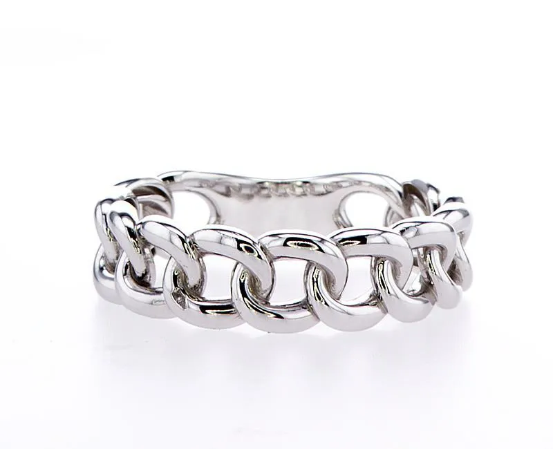 Curb Link Ring  (Silver)