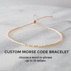 Custom Morse Code String Bracelet