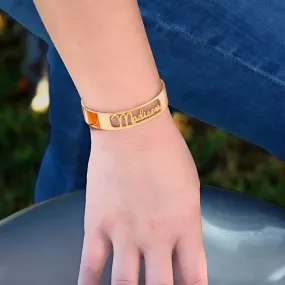 Cutout Script Name Bangle