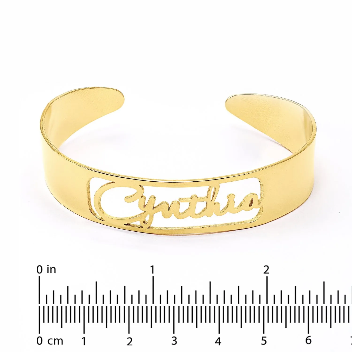 Cutout Script Name Bangle