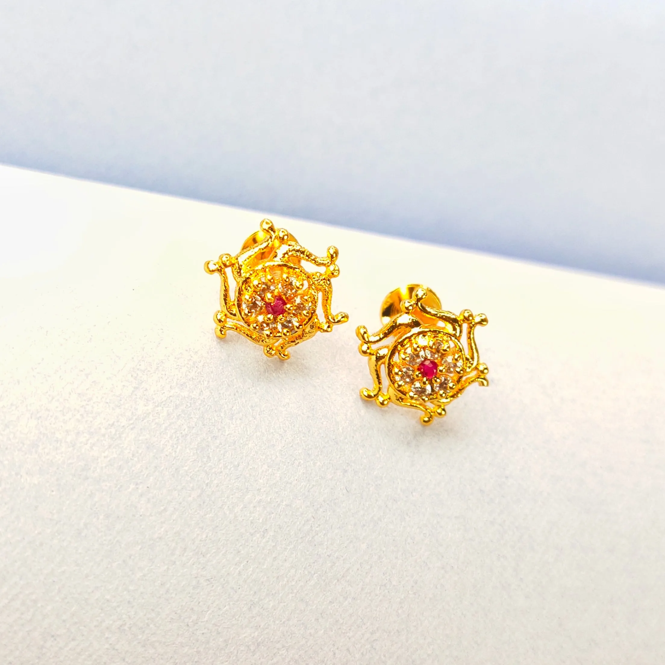 Daily Wear Small One Gram Gold Earrings By Asp Fashion Jewellery