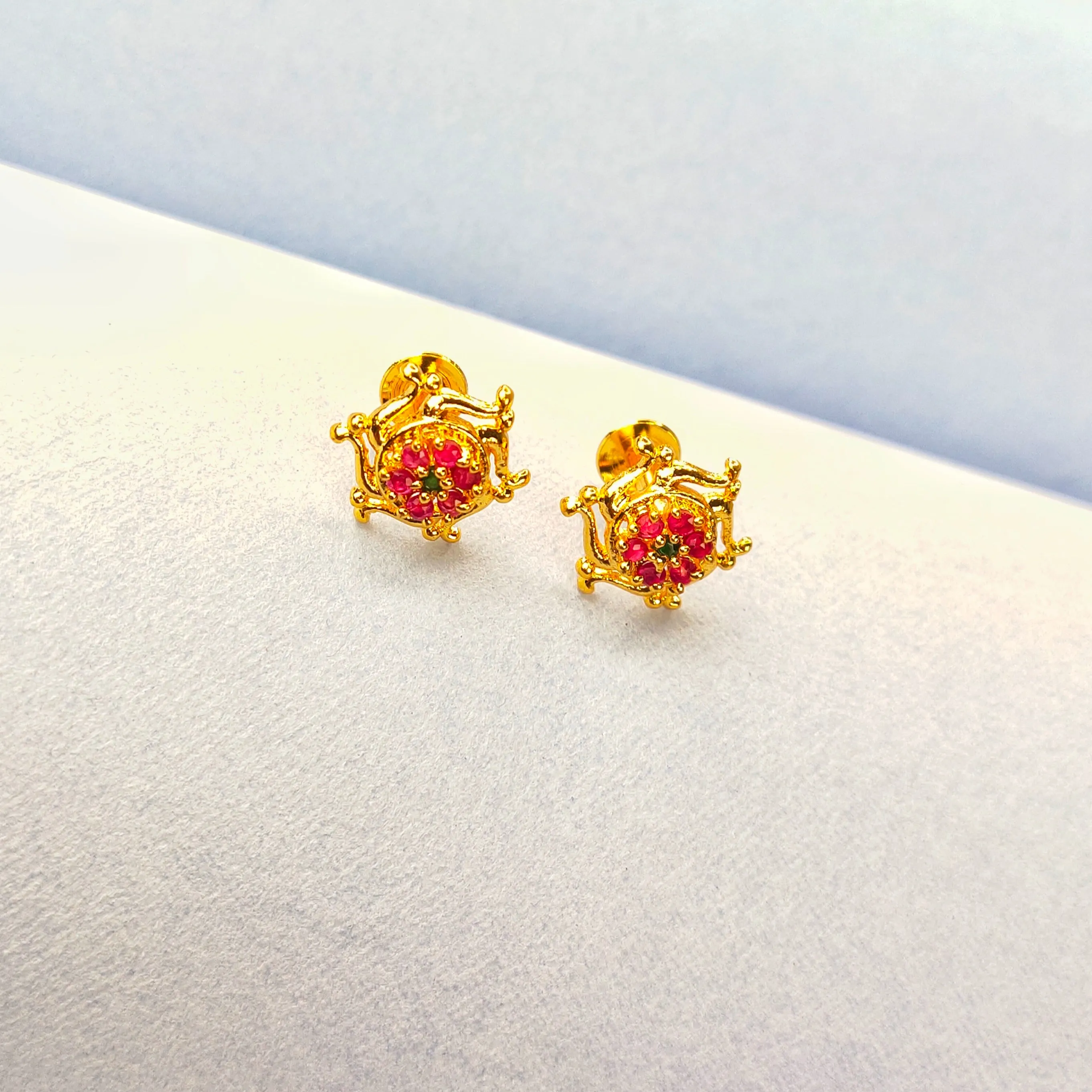 Daily Wear Small One Gram Gold Earrings By Asp Fashion Jewellery