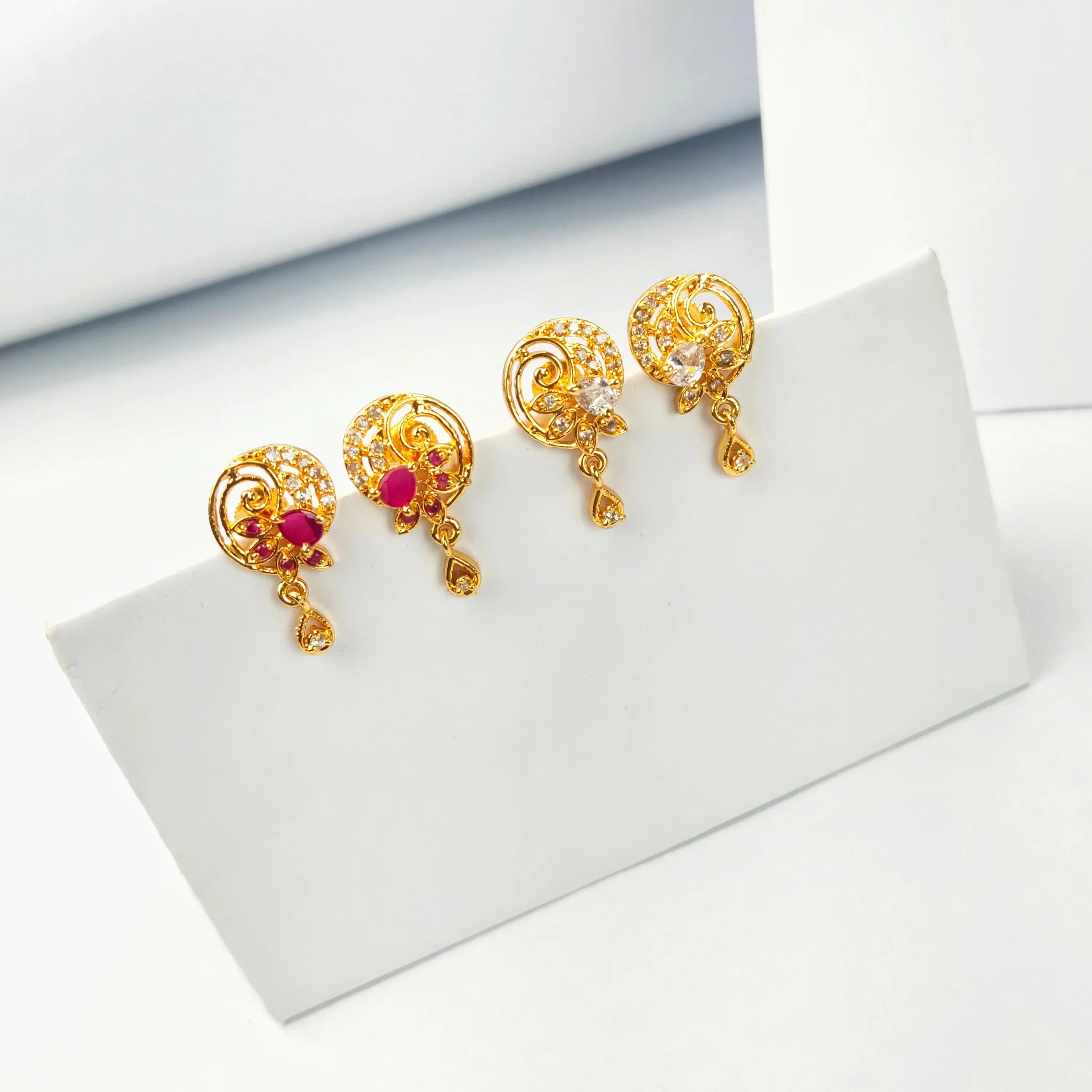 Daily Wear Small One Gram Gold Earrings By Asp Fashion Jewellery