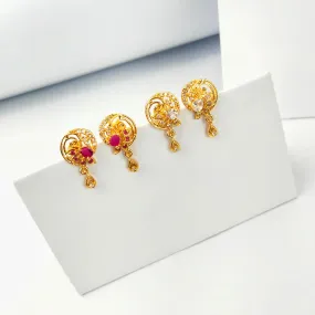 Daily Wear Small One Gram Gold Earrings By Asp Fashion Jewellery