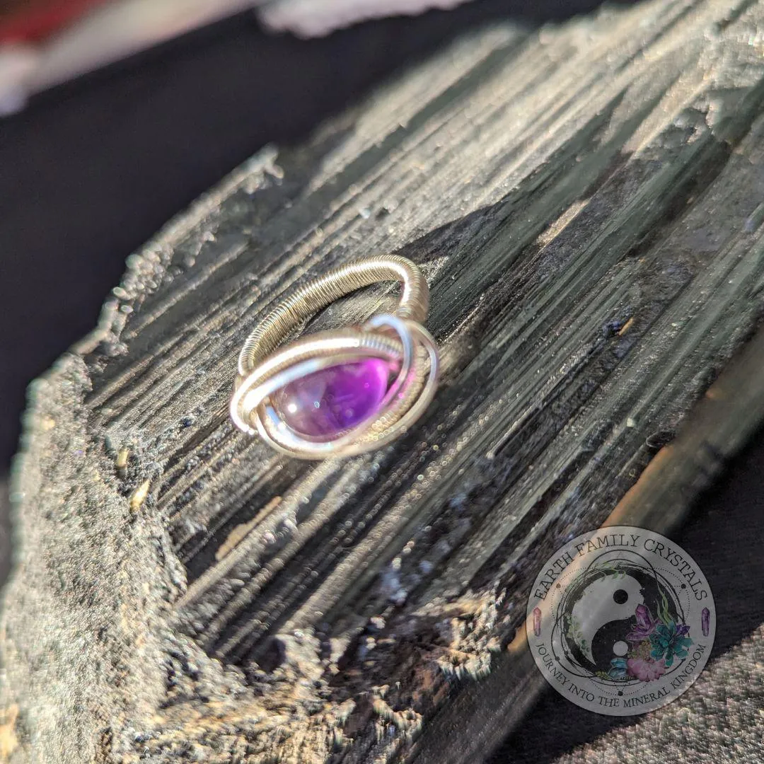 Dainty and Adorable Size 5.5 Amethyst Ring