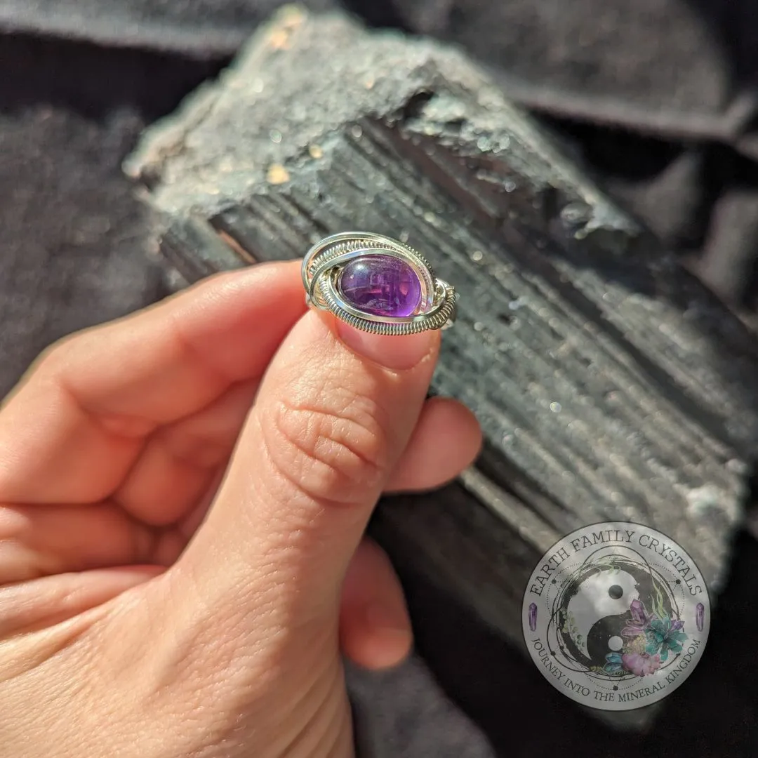 Dainty and Adorable Size 5.5 Amethyst Ring