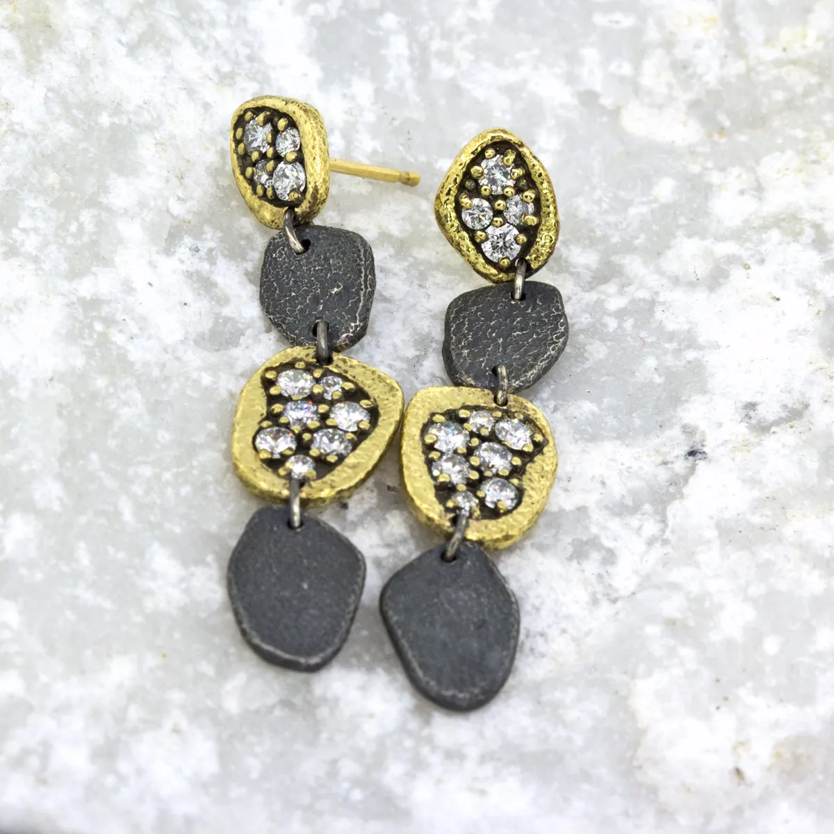 Dew Pond Diamond Dangle Earrings