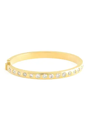 Diamond Gypsy Bangle Bracelet