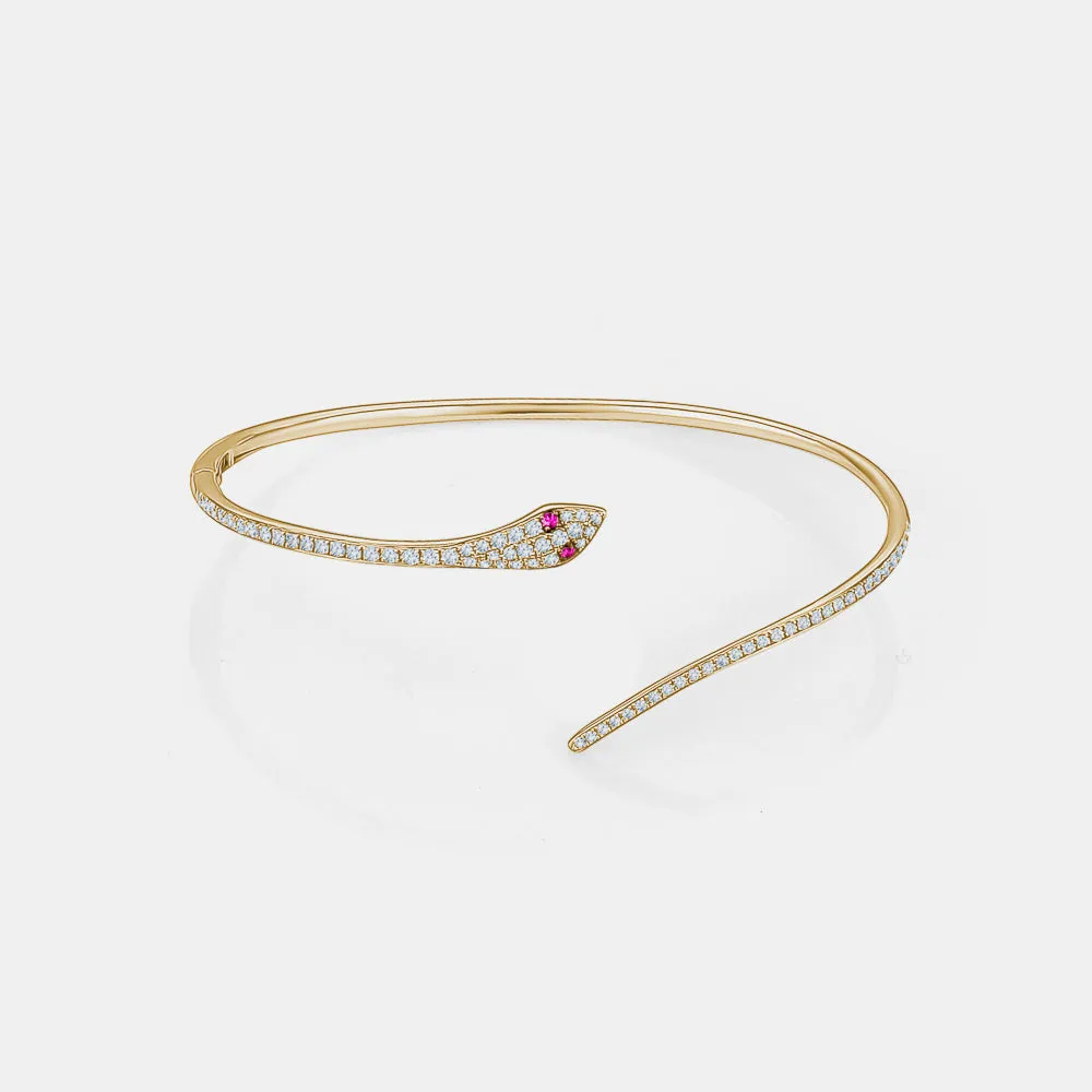 Diamond Snake Bangle