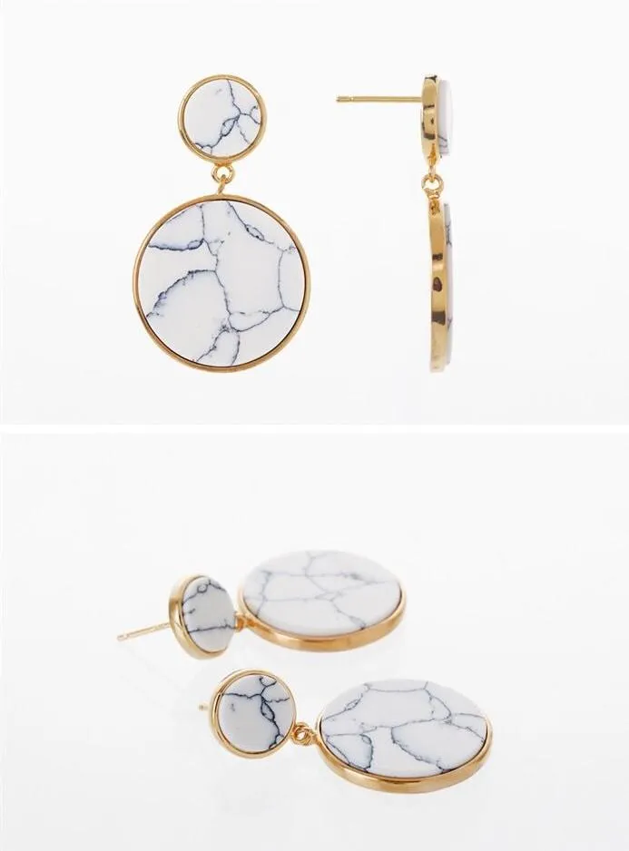 Dickens Marble Earrings