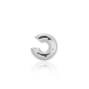 EAR CUFF MOON MEDIANO - PLATA