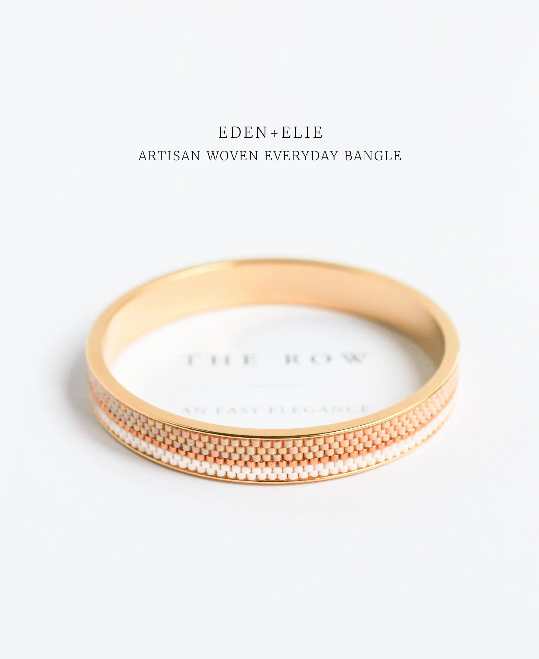 EDEN   ELIE Everyday gold narrow bangle - dune