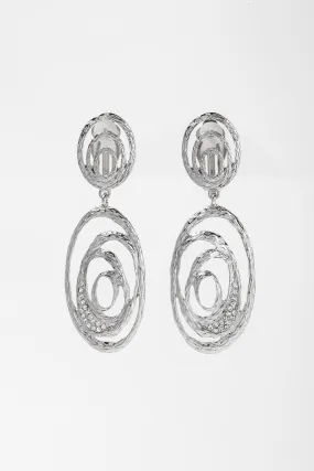 Elena Rose Metal Clip-On Earrings