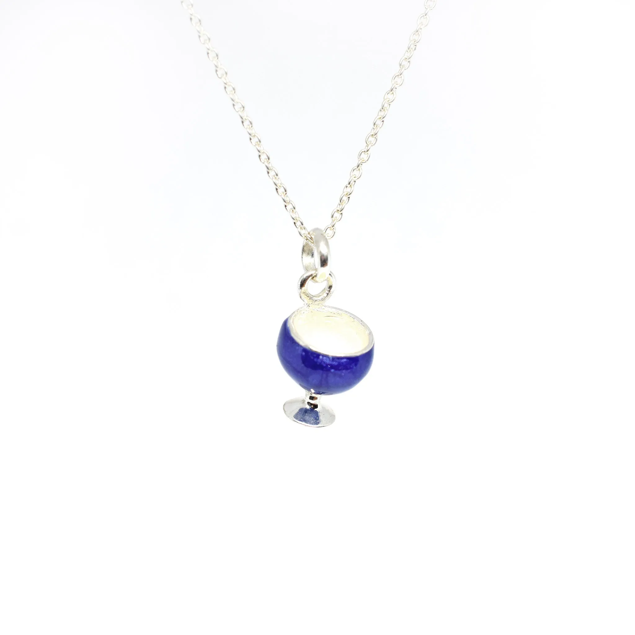 Enamel Wine Glass Necklace